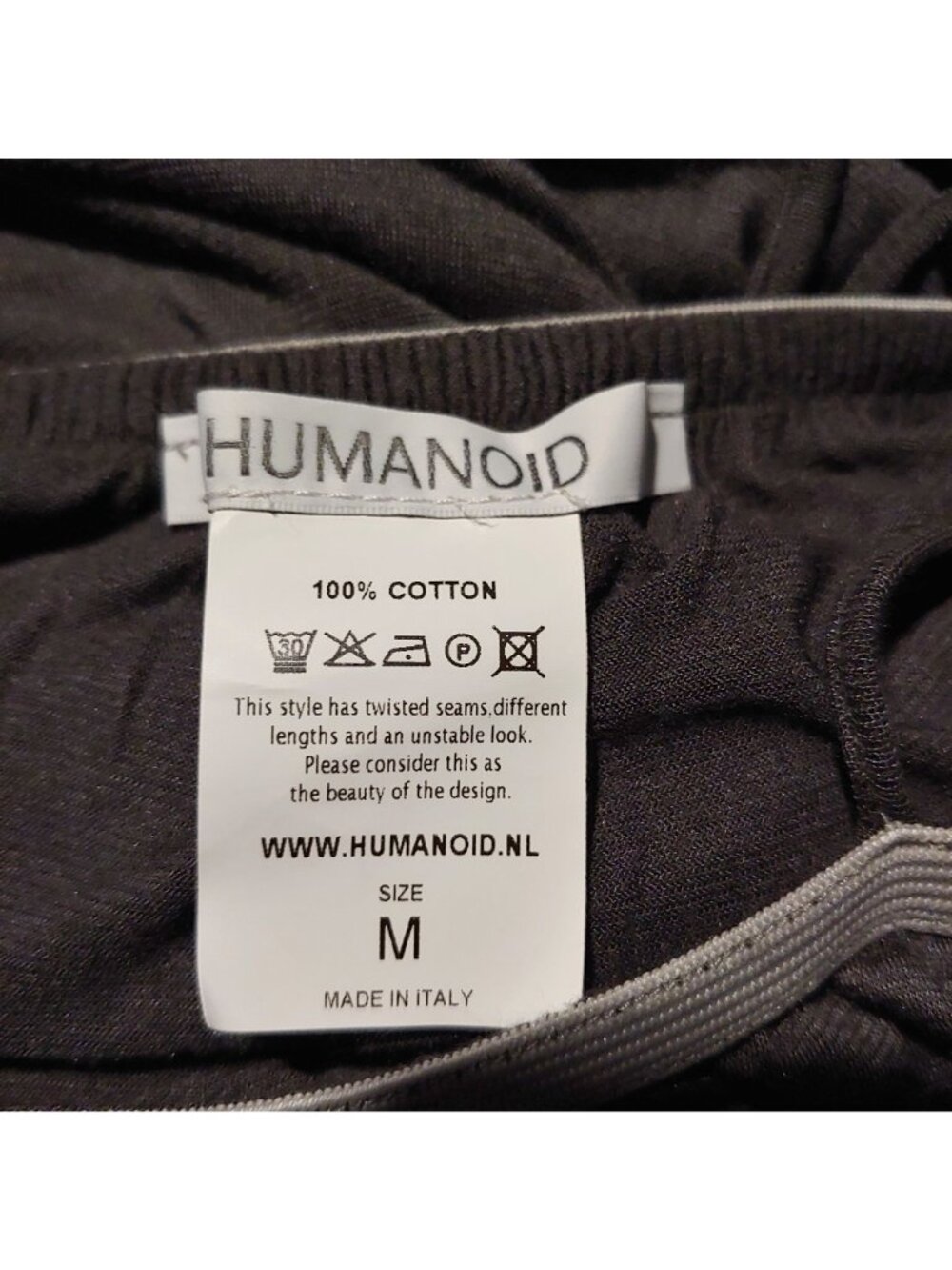 Humanoid Semi-Sheer Halter Midi Dress Lightweight Minimalist Layer Resort Chic M - Picture 8 of 8